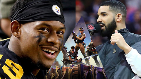 Juju Smith Schuster Teams Up With Drake To DESTROY World Record Playing Fortnite!