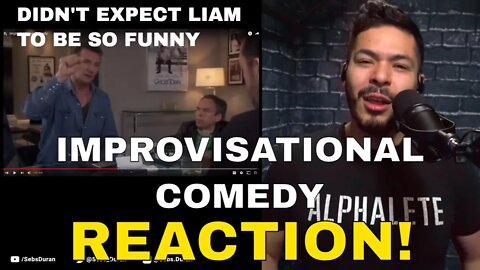 Ricky Gervais and Liam Neeson Improvisational Comedy (Reaction!)