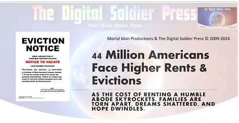 3/31/24 - 44 Million Americans Are Facing Higher Rents And Evictions..