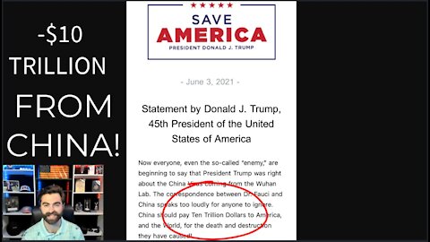 Pres. Trump DEMANDS TEN TRILLION DOLLARS From China For COVID-19 Damages! LOL