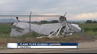 Pilot uninjured after plane crash at Caldwell airport