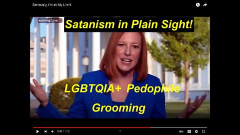 Psaki on Teaching Satanic LGBTQIA+ Pedophile 'Gender identity' to Children!