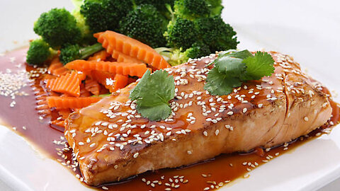 Honey Miso Glazed Baked Salmon with Sesame Edamame: A Sweet & Savory Symphony