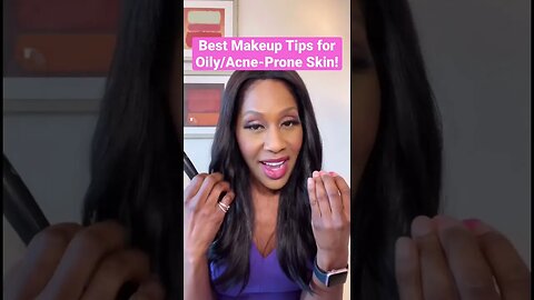 BEST MAKEUP Tips for Oily & ACNE-PRONE Skin! 💄 #shorts