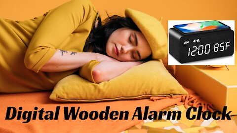 MOSITO Digital Wooden Alarm Clock
