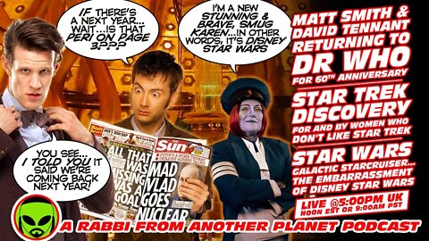 LIVE@5 - Doctor Who 60th with David Tennant & Matt Smith??? Star Trek Discovery! Disney Star Wars!