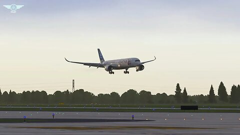 Airbus A350 landing