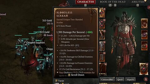 Diablo 4 Bloodless Scream unique drop