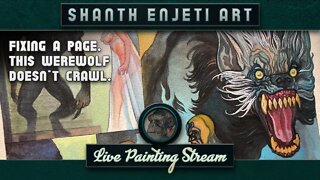 🔴 LIVE! Painting Pulp Horror Comics | Live at the IRON AGE COMICS FORGE!