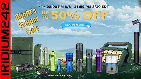 Get Ready for Olight's August Sale: New Colors, New Lights, Amazing Deals!