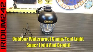 Outdoor Waterproof Camp/Tent Light: Light And Bright!