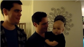 Sweet Baby Is Confused By Dad's Identical Twin