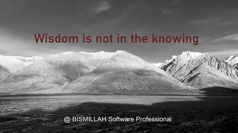 Wisdom Quote - October 2, 2023 | #BISMILLAHSoftwareProfessional