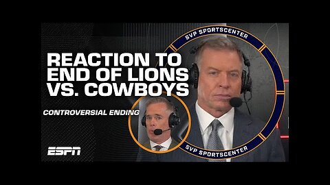 Joe Buck and Troy Aikman react to the end of Cowboys vs. Lions | SC with SVP