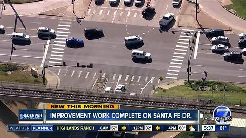 Improvement work finished on Santa Fe Drive