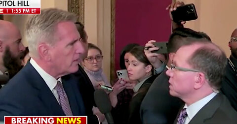 Kevin McCarthy Pushes Back Against Reporter After First Round Ends Without New Speaker