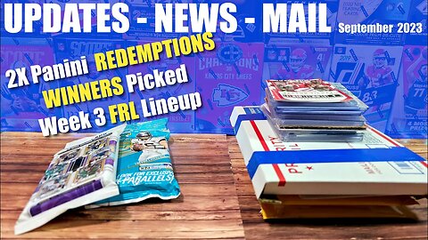 2 PANINI REDEMPTIONS ARE HERE | Updates, News & Mail September 2023 - Winners Picked!