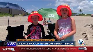 Beach cleanup held on Stuart beach