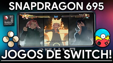 SNAPDRAGON 695 RODANDO JOGOS DE SWITCH | Skyline Edge & Egg NS Switch | Naruto, The Witcher, Pokémon