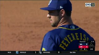Brewers give advice to spring high school baseball players