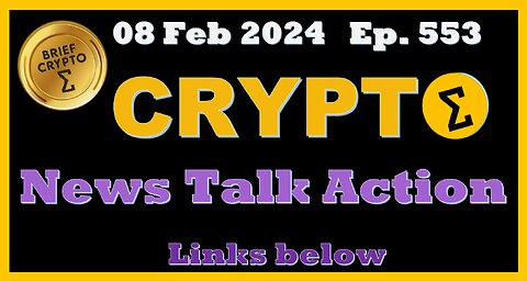 Brief #CRYPTO #Bitcoin #BTC #Ethereum #ETH #Cardano #ADA #SOL #KAS #OP #NEAR - NEWS TALK ACTION