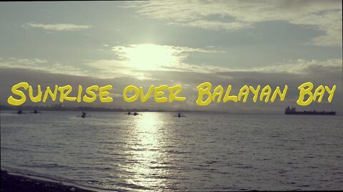 Sunrise over Balayan Bay