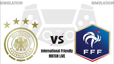 Germany vs France | International Friendly Football Match Live - Simulation