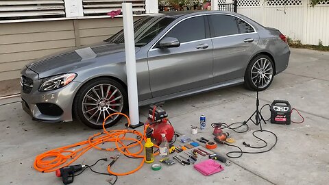 Tools Needed To Wrap Cars At Home | Flaking Paint Mercedes c300