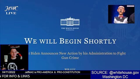 JeffMAC LIVE: Biden Announces New Action to Fight Gun Crime | The White House | USA |