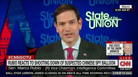 Rubio on State of the Union: "The Chinese knew that this was going to be spotted."