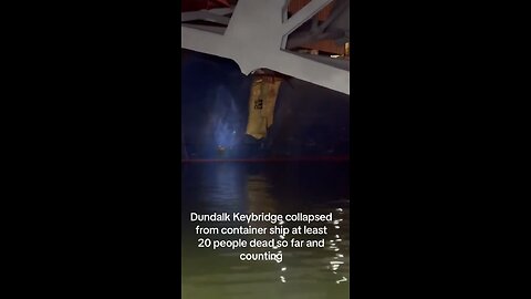 😮 Here’s some close up footage rescuers took from the wreckage of the Francis Scott Key…
