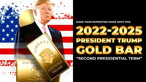 Greatest President Donald J. Trump Gold Bar - Bring back the golden age of America