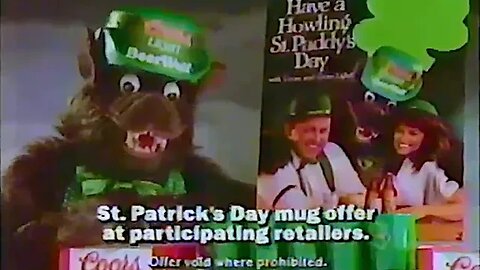 "St. Patrick's Day Beer Wolf" | Coors Light | 1980's Commercial (1986)