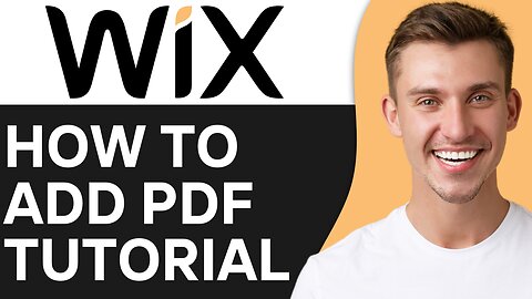 HOW TO ADD PDF TO WIX WEBSITE