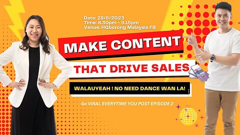 MAKE CONTENT THAT DRIVE SALES - Go VIRAL EVERYTIME YOU POST Tiktok