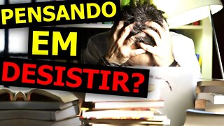 Como NÃO DESISTIR de tudo que você começa | Dicas