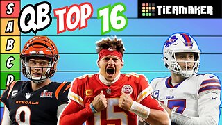 NFL Tier List 2023 | Quarterbacks TOP 16