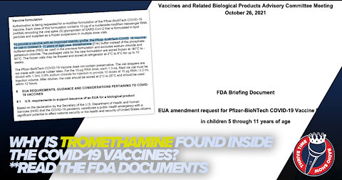 Why Is Tromethamine Found Inside the COVID-19 Vaccines? Read the FDA Documents