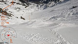 [4K] Skiing Verbier 4Vallées, Chassoure-Tortin Yellow Second Time, Valais Switzerland, GoPro HERO10