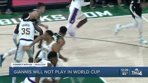 'I am extremely disappointed': Giannis announces he won't participate in World Cup