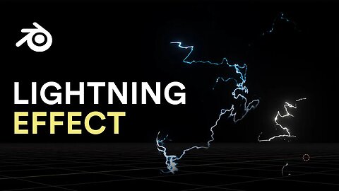 Create LIGHTNING in Blender 3D with this crazy Trick!