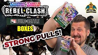 Rebel Clash Build & Battle Boxes | Pokemon Cards Opening