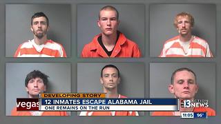 12 Inmates escape Alabama jail