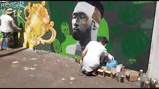 SOUTH AFRICA - Durban - Springboks Mural (Video) (UEm)