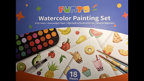 Review of @funtoart Watercolor Painting Set from my Tiktok Shop