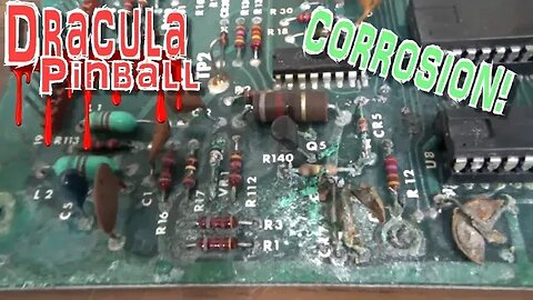 Battery Alkaline Damage Destroyed This DRACULA PINBALL MPU - Let's Bring It Back To Life