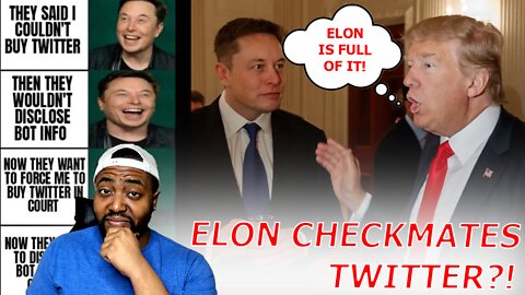 Elon Musk REVEALS His Check Mate Chess Move To EXPOSE Twitter As Trump Calls Him A 'BS Artist'