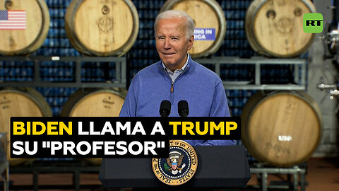 Biden confunde palabras y menciona a Trump como su "profesor"