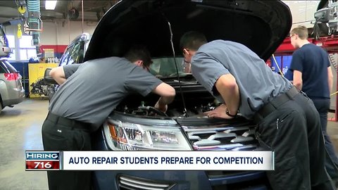 Auto repair students tune up skills for big competition