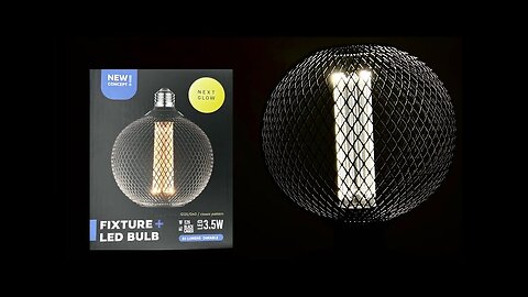 NEXT GLOW- Black Caged LED BULB 3.5W